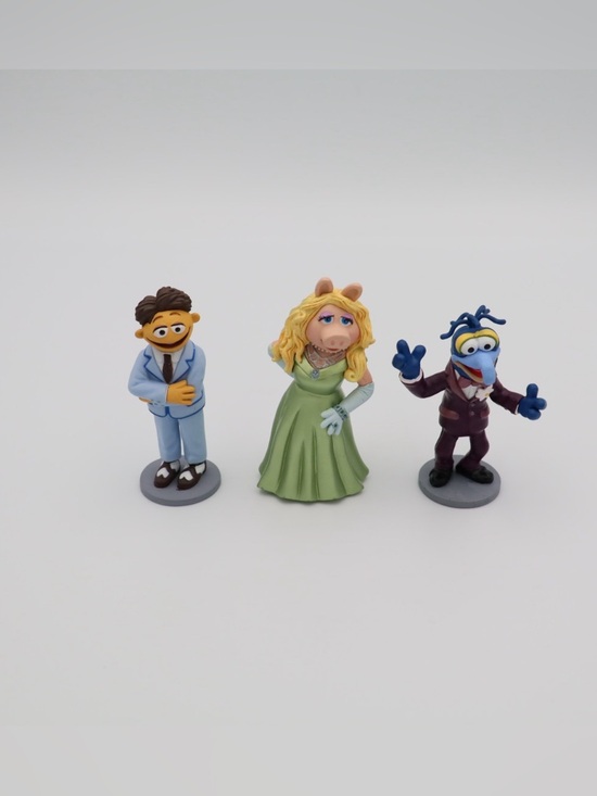 Disney Other - Lot of 3 Inch PVC Muppet Cake Toppers, Ms Piggy, Gonzo and Walter 🎂
